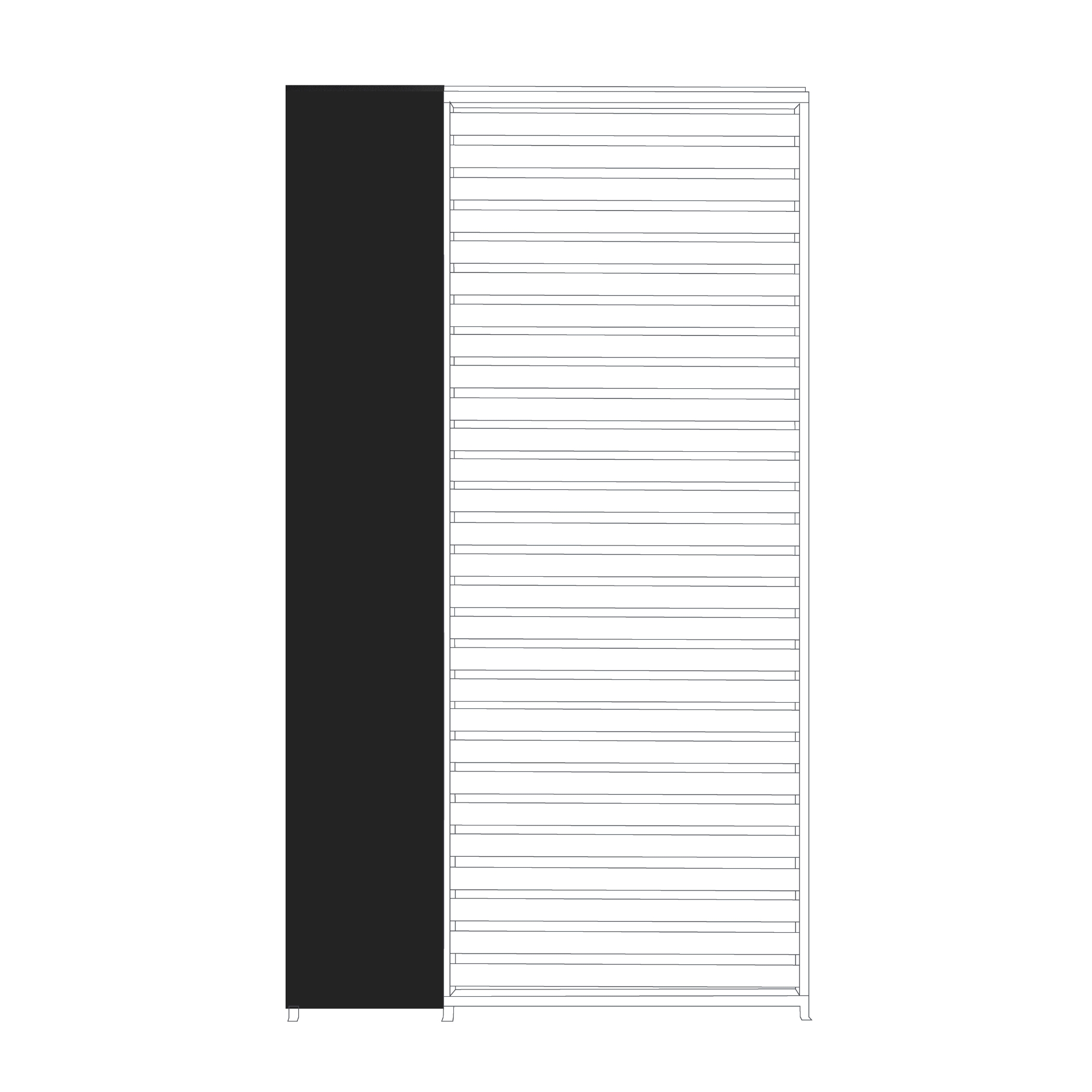 Wand-Element für Mirador Pergola Anthrazit