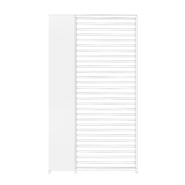 Wand-Element für Mirador Pergola Weiss