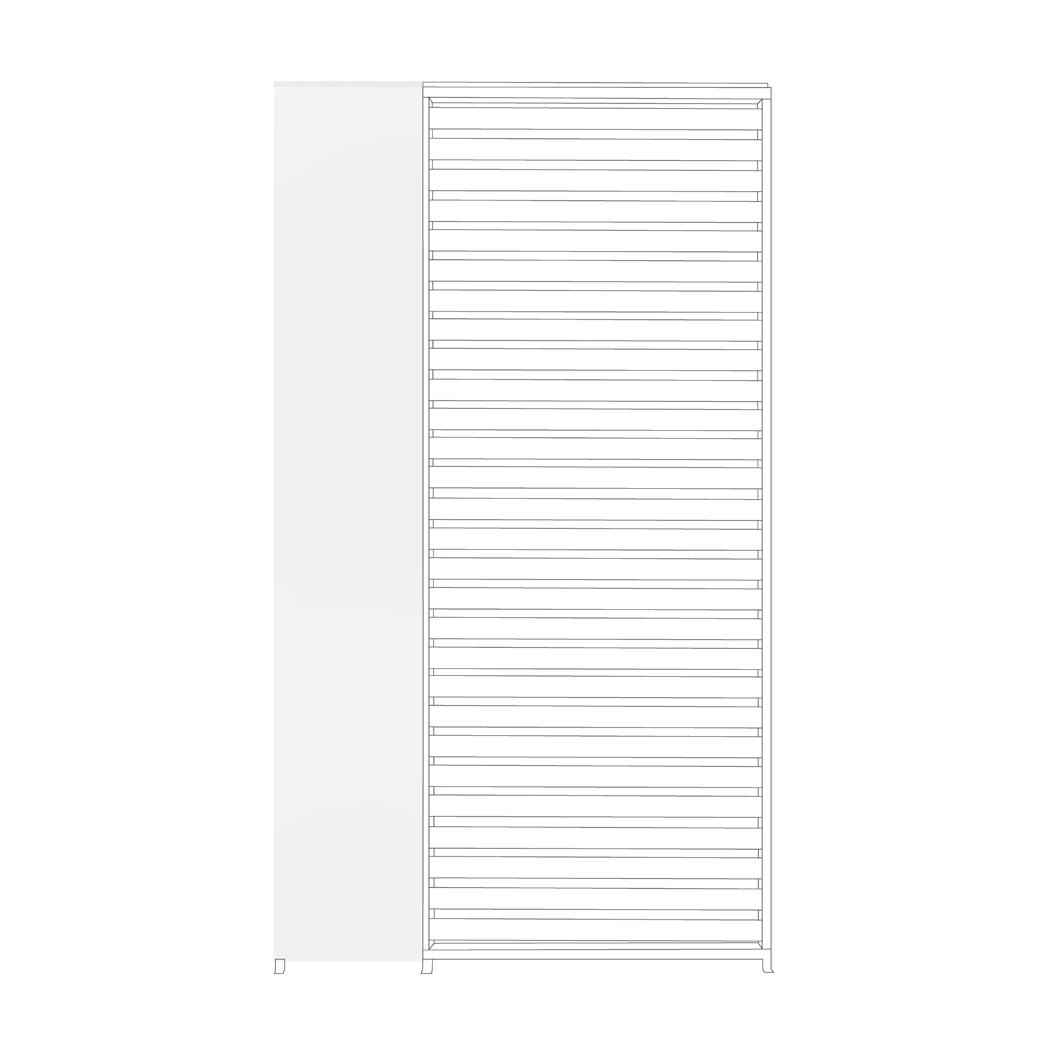 Wand-Element für Mirador Pergola Weiss