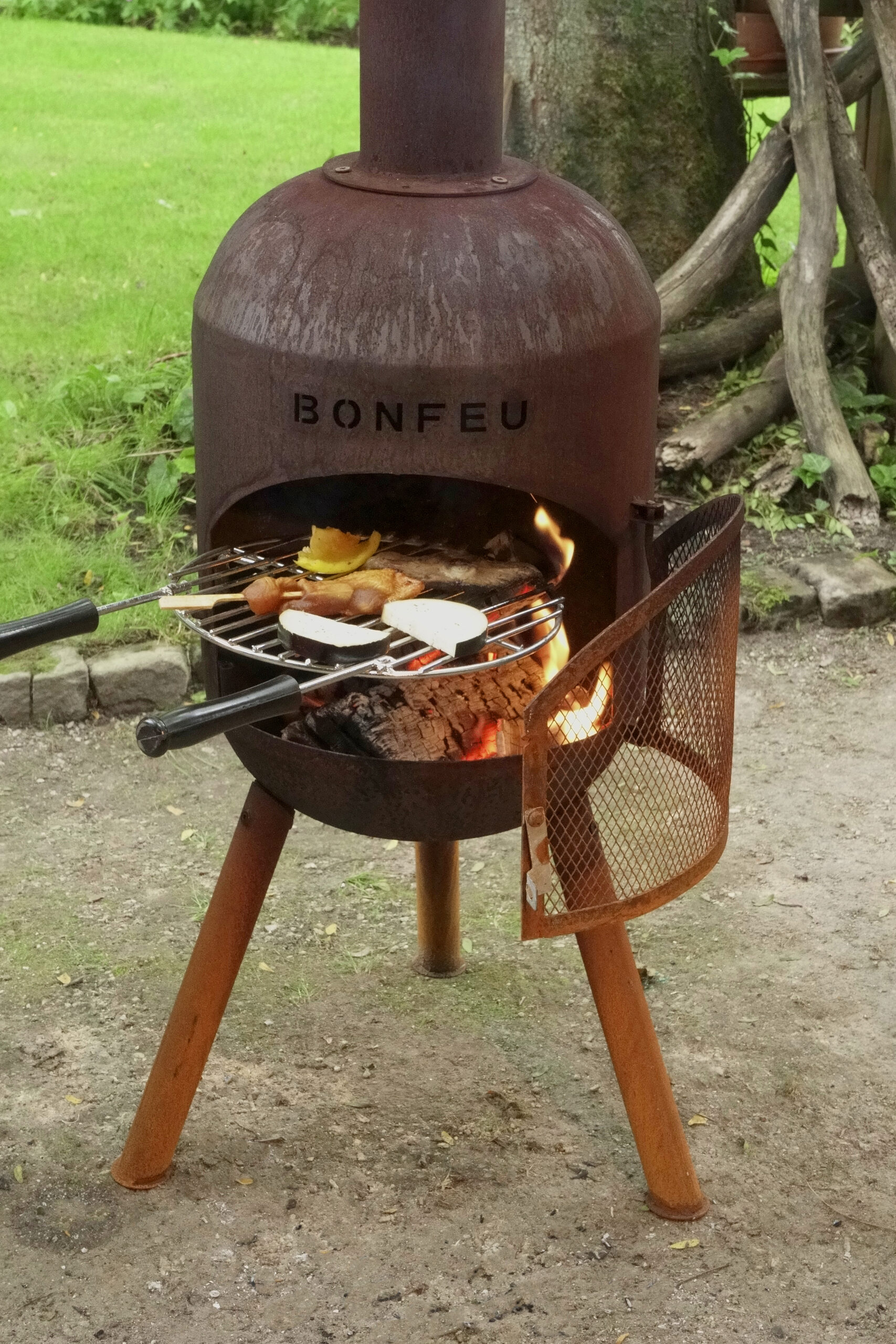BonFeu BonSolo Gartenkamin Rost – Bild 2