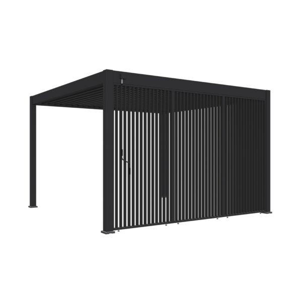 Alternative view of Weide Lamellenwand 1.13m vertikal für Deluxe Plus Pergola anthrazit