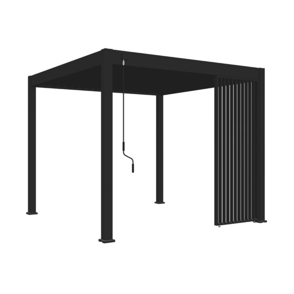 Weide Lamellenwand 0.93m vertikal für Deluxe Plus Pergola anthrazit