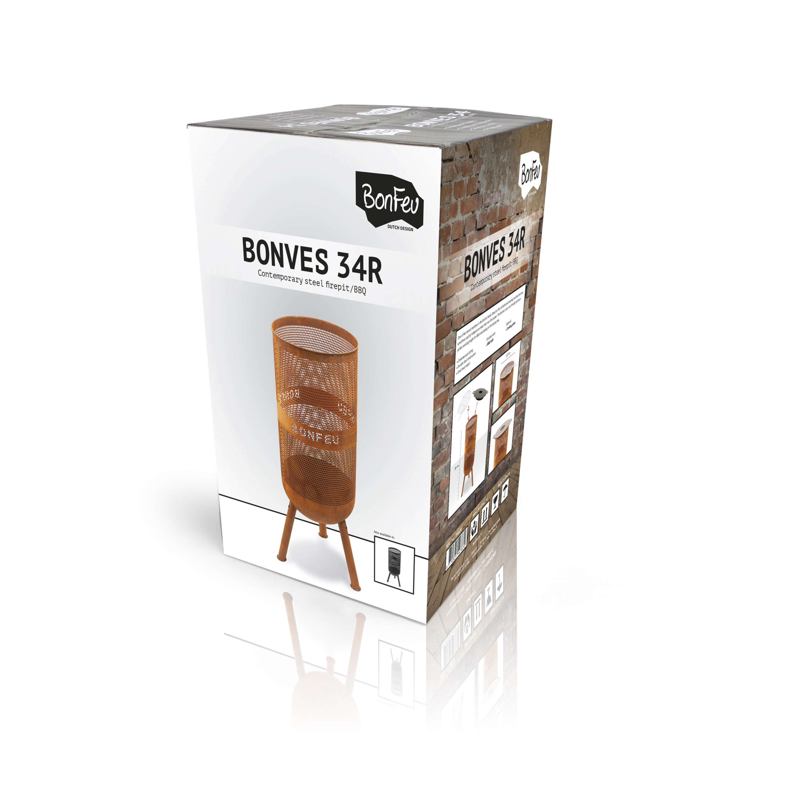 BonFeu BonVes 34 Feuerkorb Rost – Bild 9
