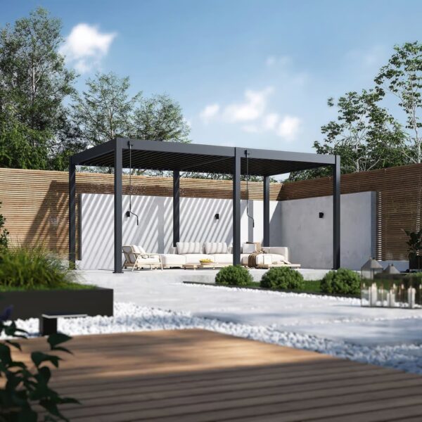Alternative view of Ventaris Pergola Classic 3x6m mit Lamellendach Anthrazit