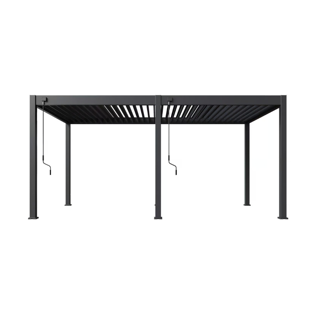 Ventaris Pergola Classic 3x6m mit Lamellendach Anthrazit – Bild 5