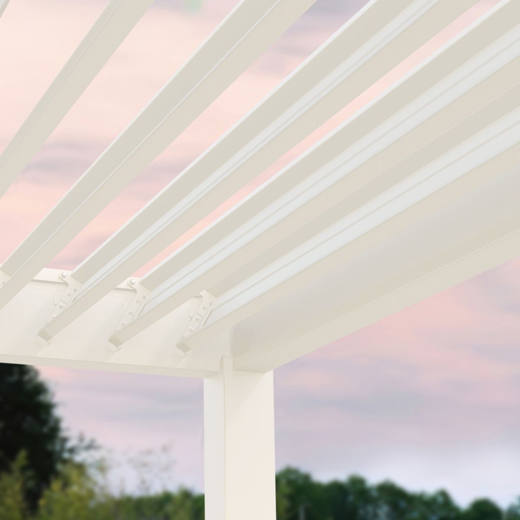 Weide Pergola Classic 3x5.3m mit Lamellendach Weiss – Bild 6