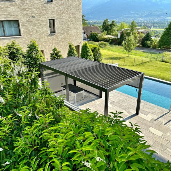 Ventaris Pergola Deluxe Plus 3x6m mit Lamellendach Anthrazit