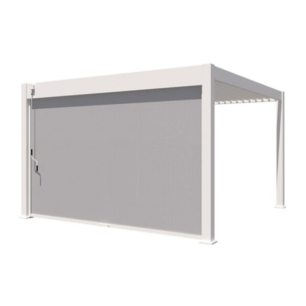 Sonnenrollo für Ventaris/Weide Pergola 3.60m Weiss