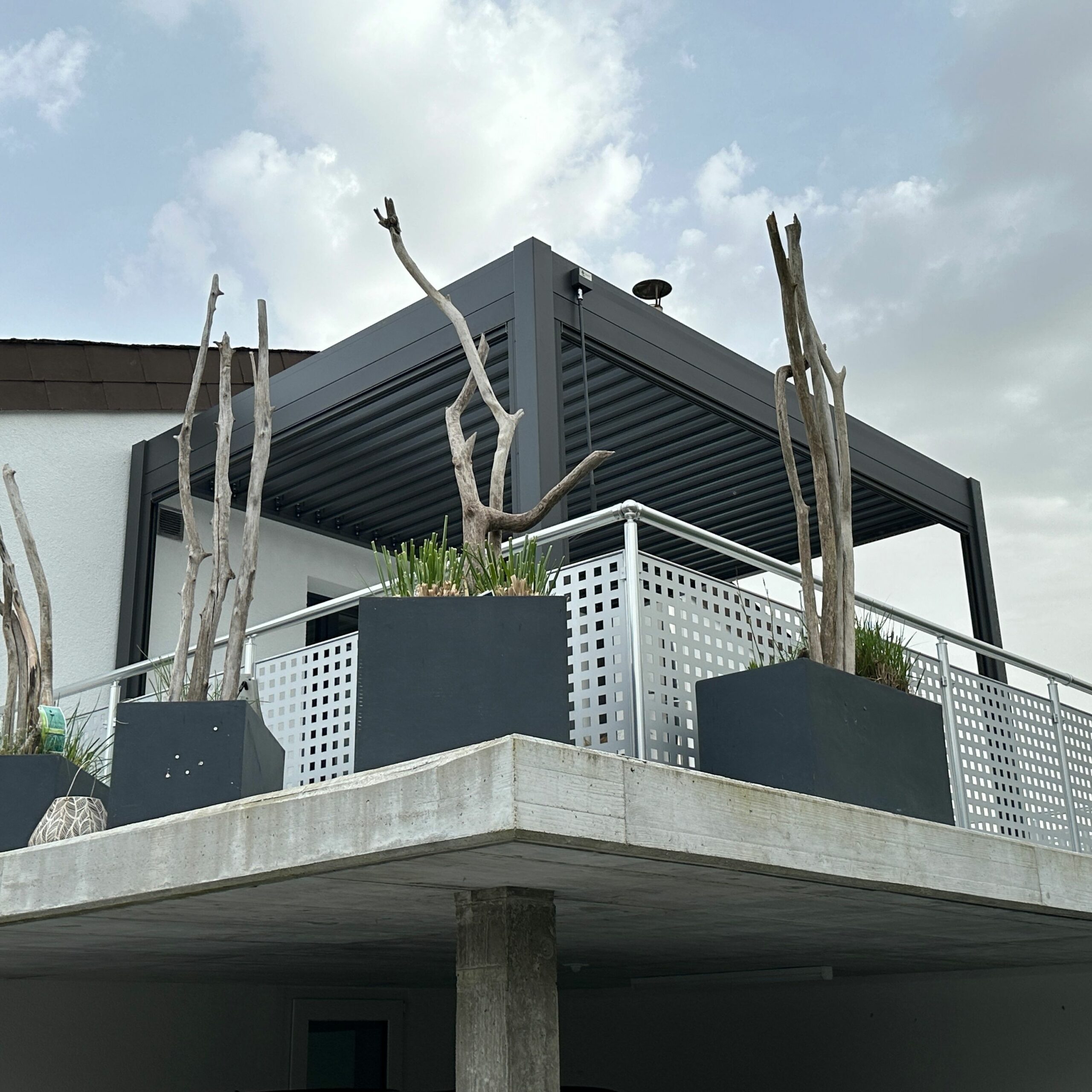 Ventaris Pergola Classic 3x4m mit Lamellendach Anthrazit – Bild 3