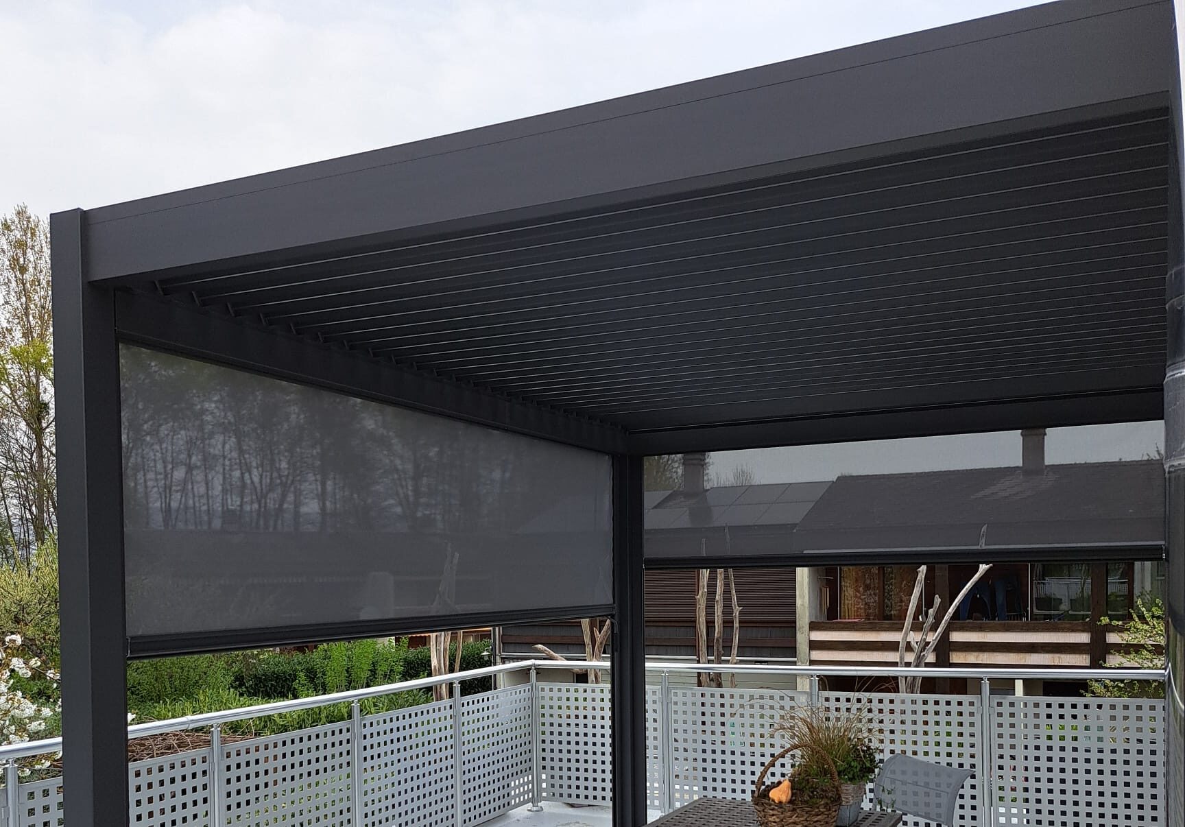 Ventaris Pergola Classic 3x4m mit Lamellendach Anthrazit – Bild 5