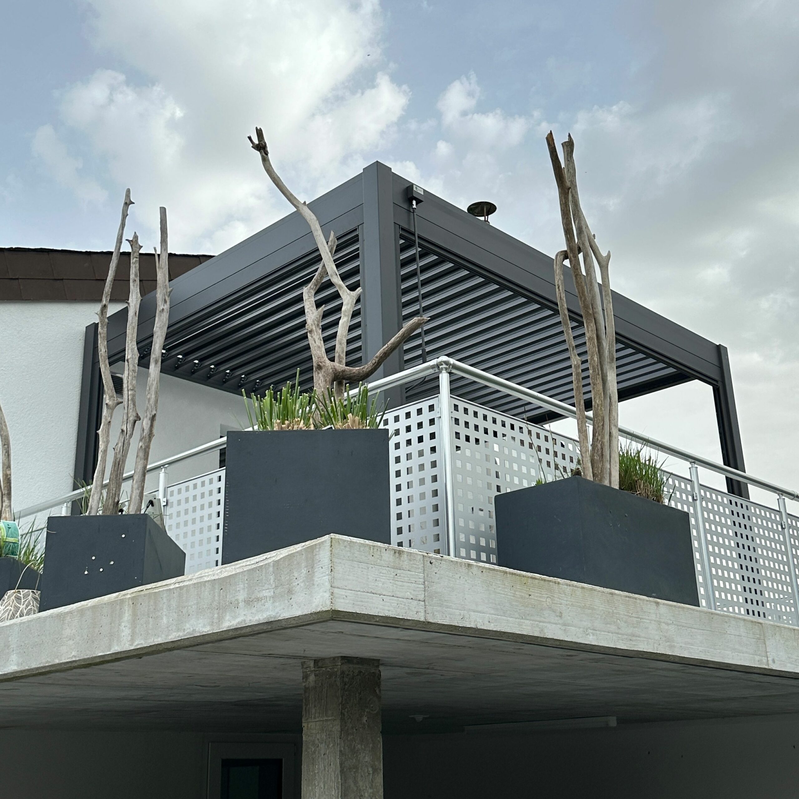 Ventaris Pergola Classic 3x4m mit Lamellendach Anthrazit – Bild 4