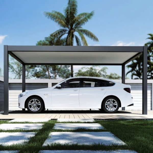 Alternatieve weergave van Single Carport aus Aluminium | 3x5.2m | Anthrazit
