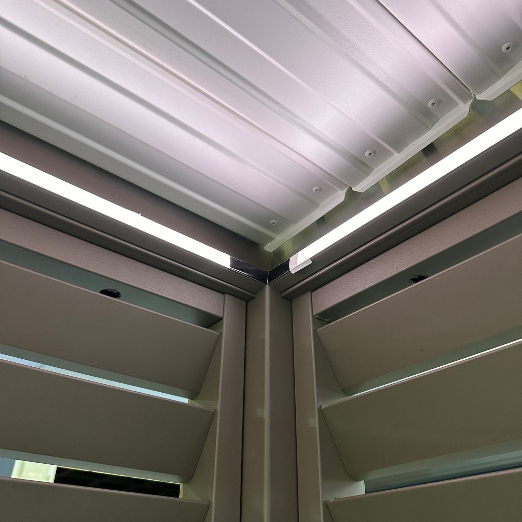 LED-Beleuchtung Pergola umlaufend 2-er Set (eine Länge und eine Breite) – Bild 4