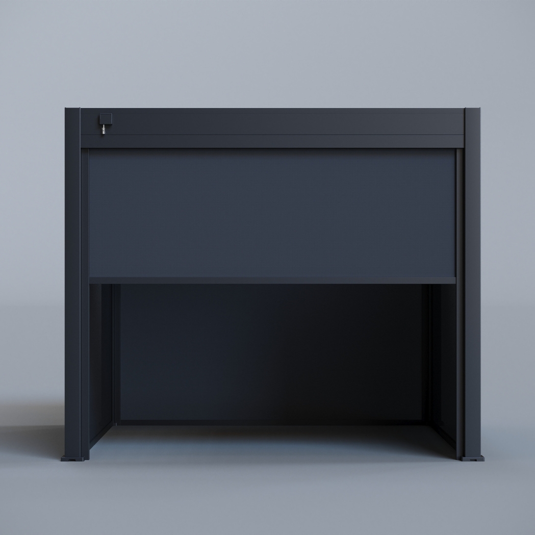 Sonnenrollo für Ventaris/Weide Pergola 3m Anthrazit – Bild 4