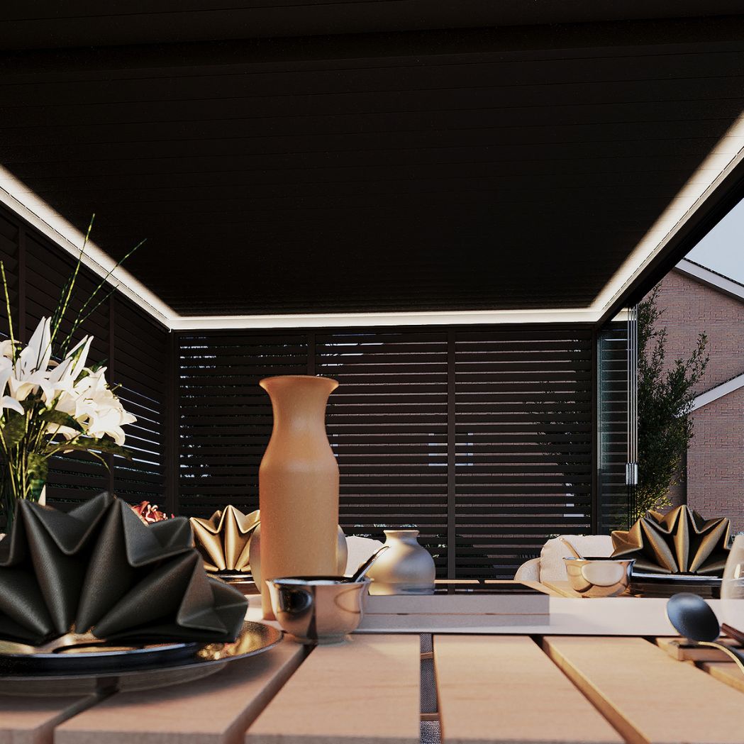 LED-Beleuchtung Pergola umlaufend 2-er Set (eine Länge und eine Breite) – Bild 2