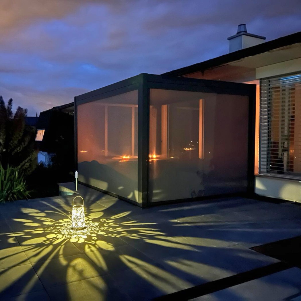 Sonnenrollo für Ventaris/Weide Pergola 2.65m Anthrazit – Bild 9