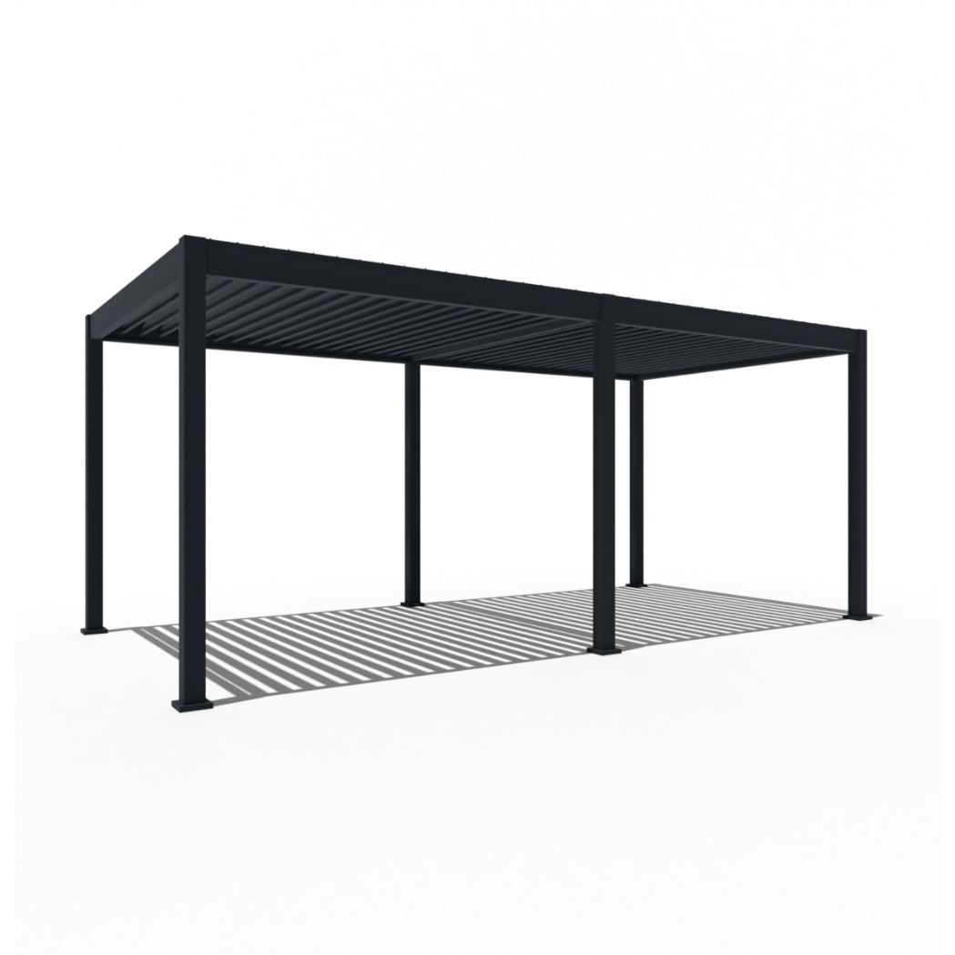Weide elektrische Pergola 3x6m Anthrazit mit LED – Bild 3