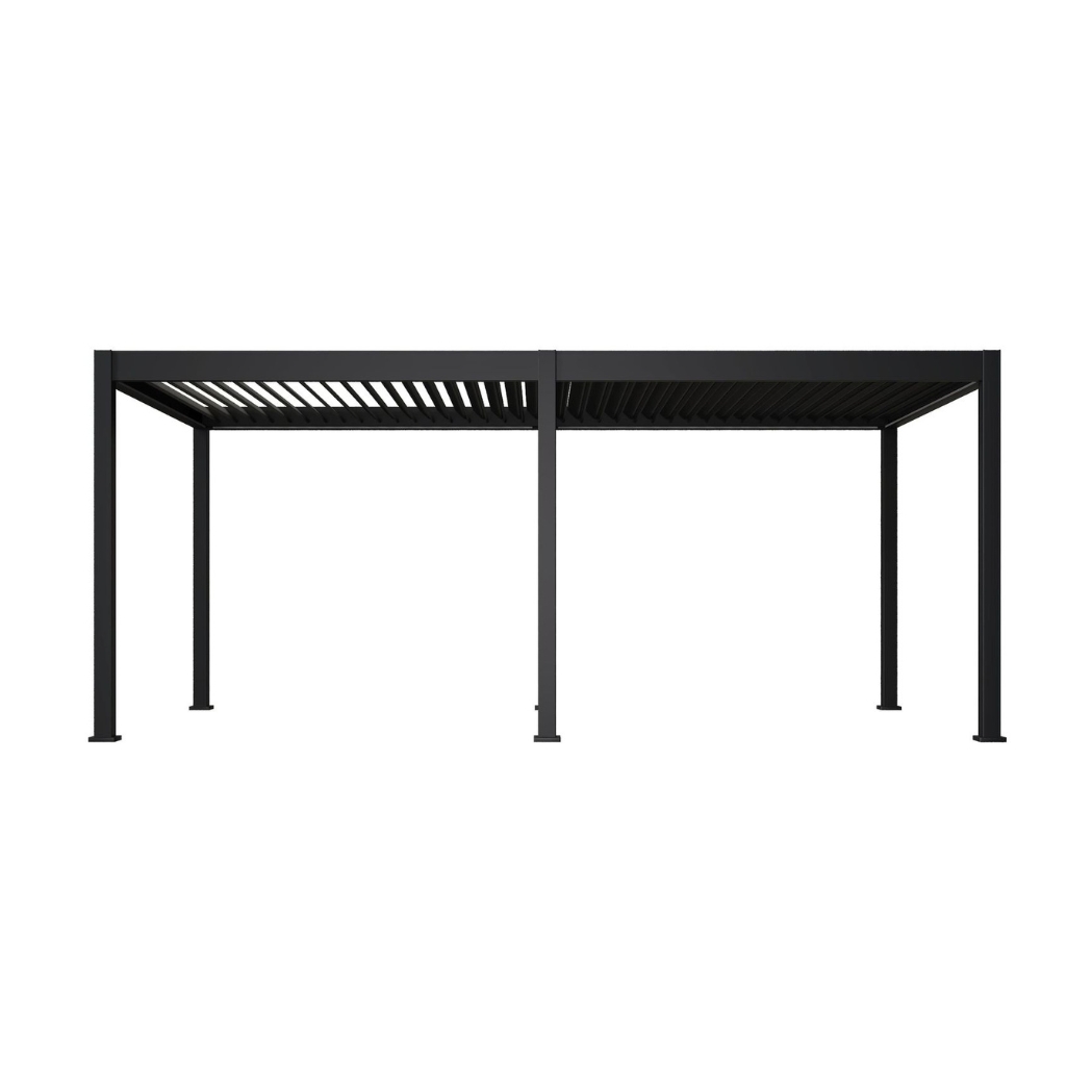 Weide elektrische Pergola 3x6m Anthrazit mit LED – Bild 4