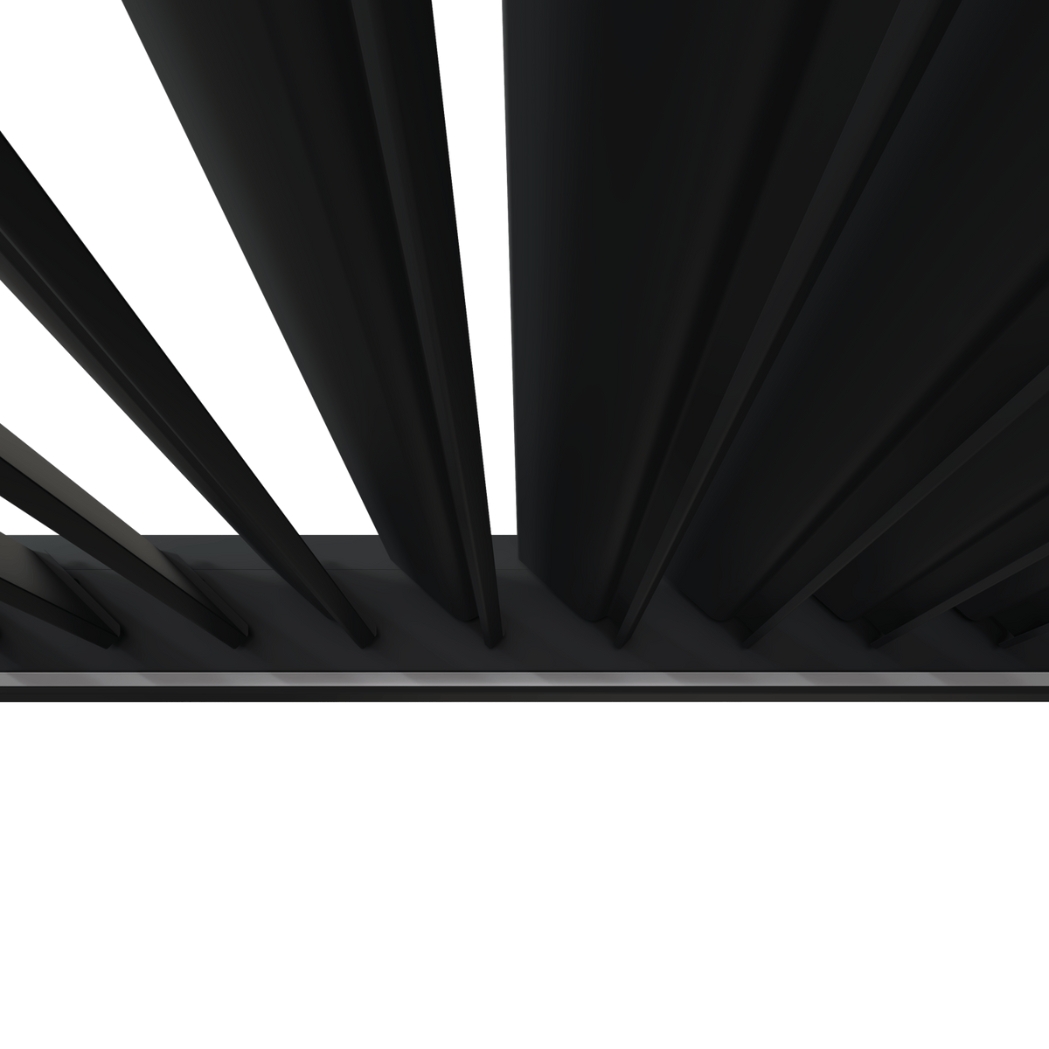 Weide elektrische Pergola 4x4m Anthrazit mit LED – Bild 7