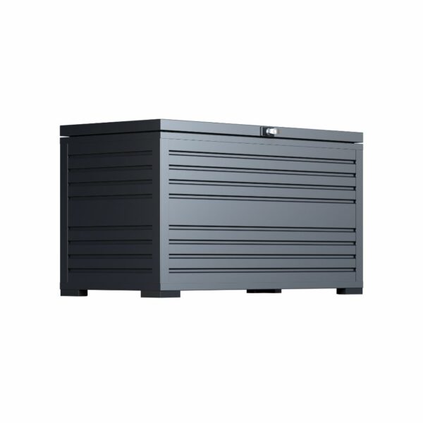Ventaris Gartenbox wasserdicht & abschliessbar | 134 x 62 x 71 cm | 590 Liter | Anthrazit