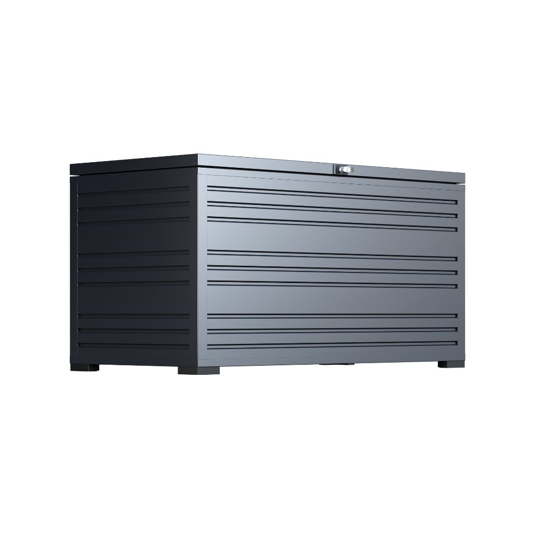 Ventaris Gartenbox wasserdicht & abschliessbar | 160 x 79 x 86 cm | 1050 Liter | Anthrazit