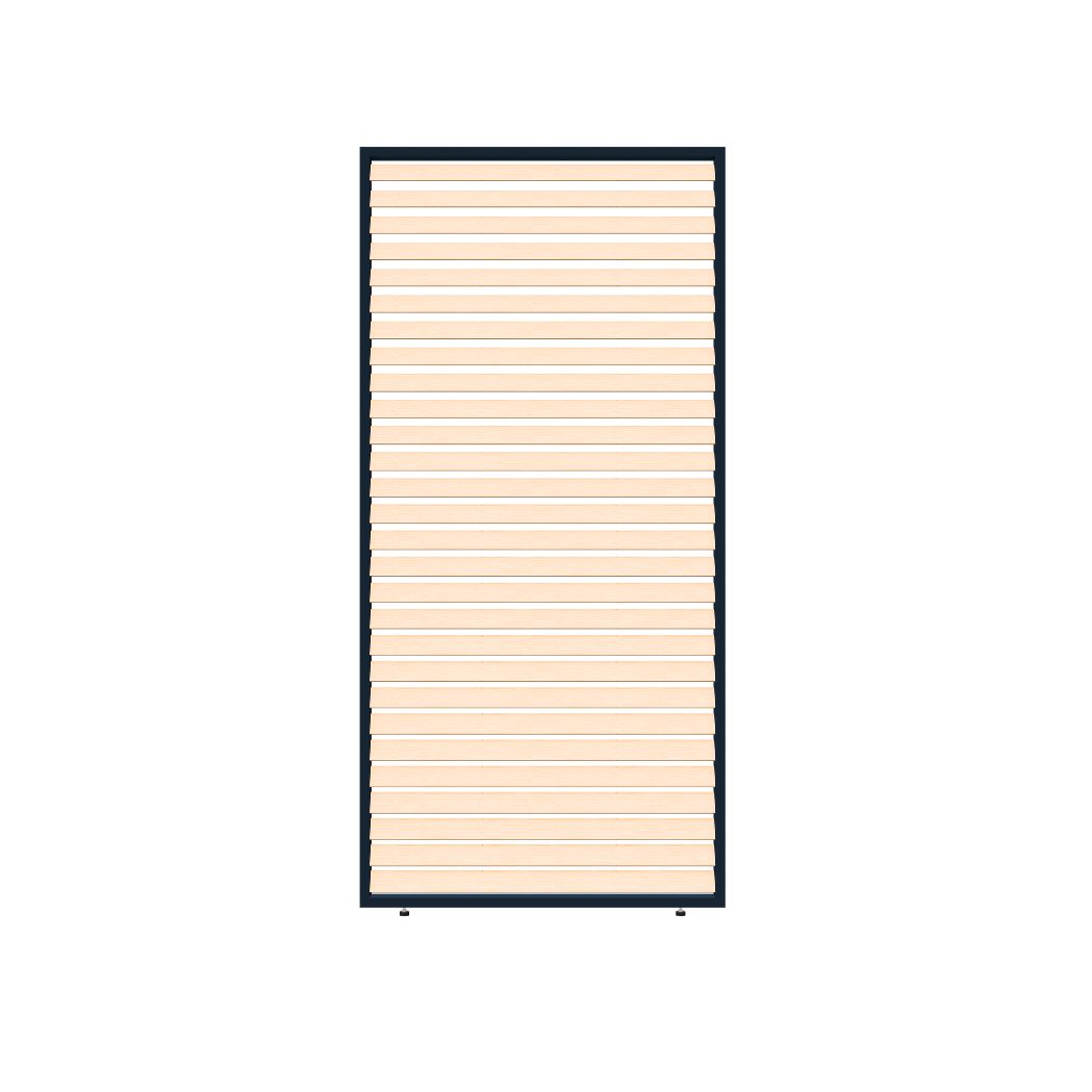 Lamellenwand in Holzoptik für Pergola anthrazit – Bild 6