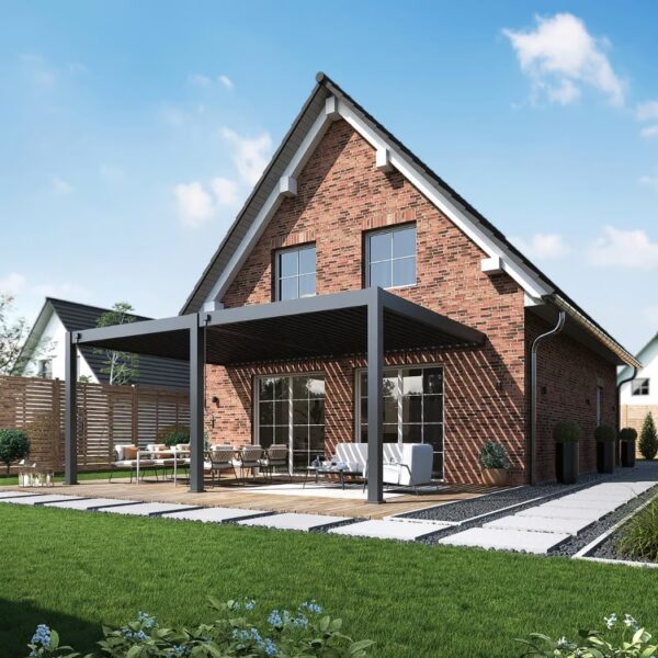 Weide Wandpergola Deluxe Plus 4x6m Anthrazit