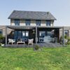 Outdoor Wall Pergola 4x8m | Full Aluminum | Deluxe Plus | Anthracite