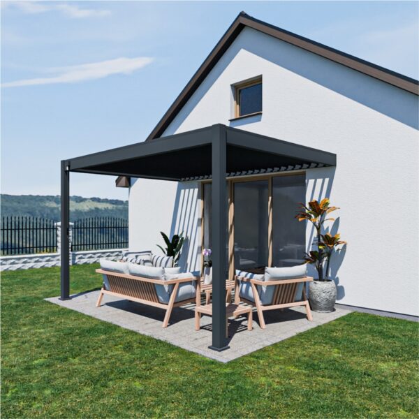 Weide Wandpergola Deluxe Plus 3x4m Anthrazit
