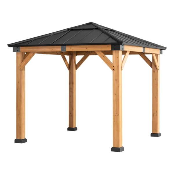 Cortina Pavillon 2.73x2.73m Zedernholz Anthrazit
