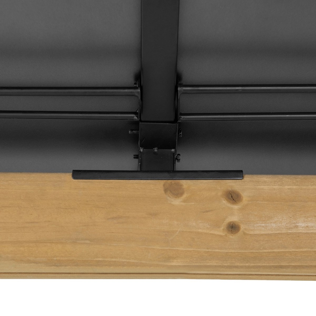 Levi Pavillon 3.36x3.94m Zedernholz Anthrazit – Bild 9