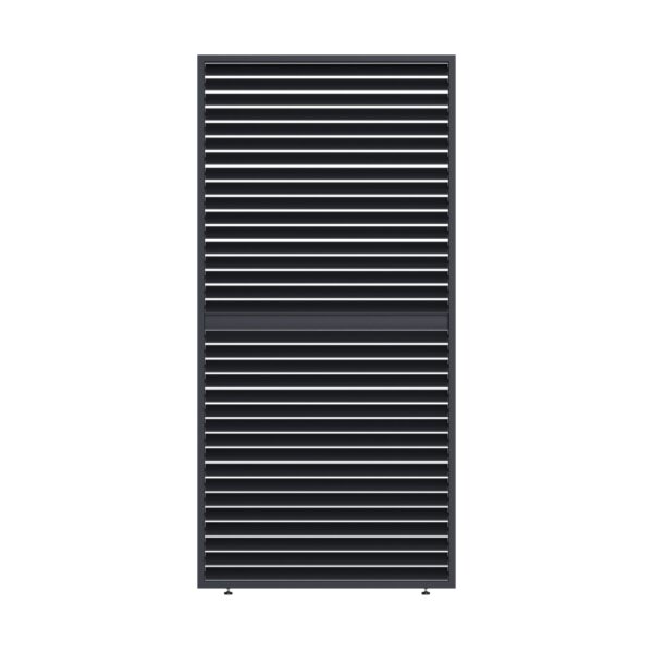 Ventaris Slat Wall with Rotating Slats Anthracite<span> - </span>1.13m for a 3.6m side