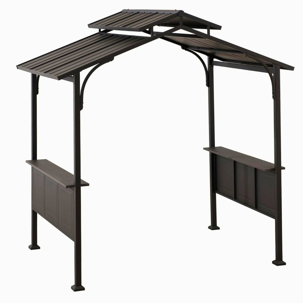 Grill Pavillon Davos 152 cm x 244 cm Anthrazit – Bild 9