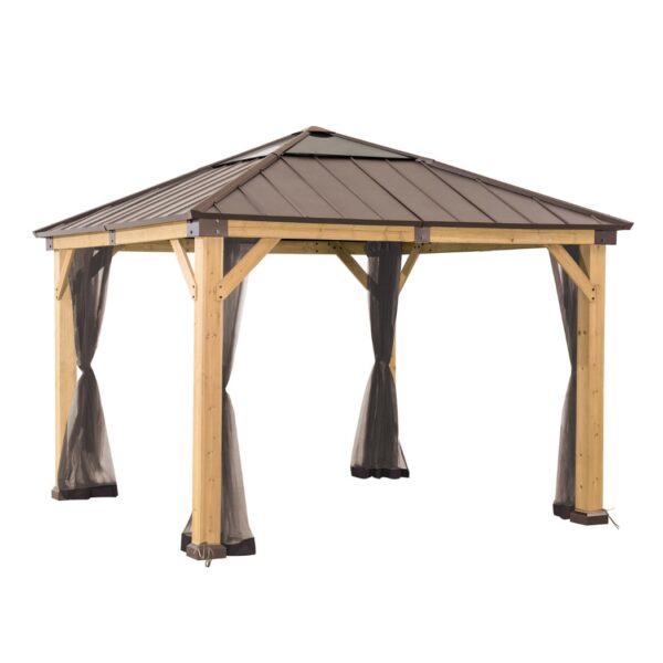 Insektennetz für Pavillon 3.36x3.36m Khaki