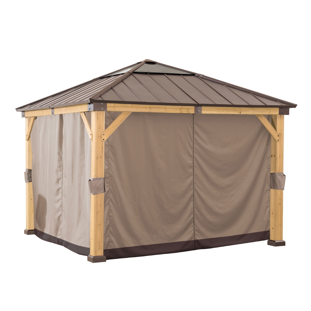 Vorhang für Pavillon 3.36x3.36m Khaki – Bild 2