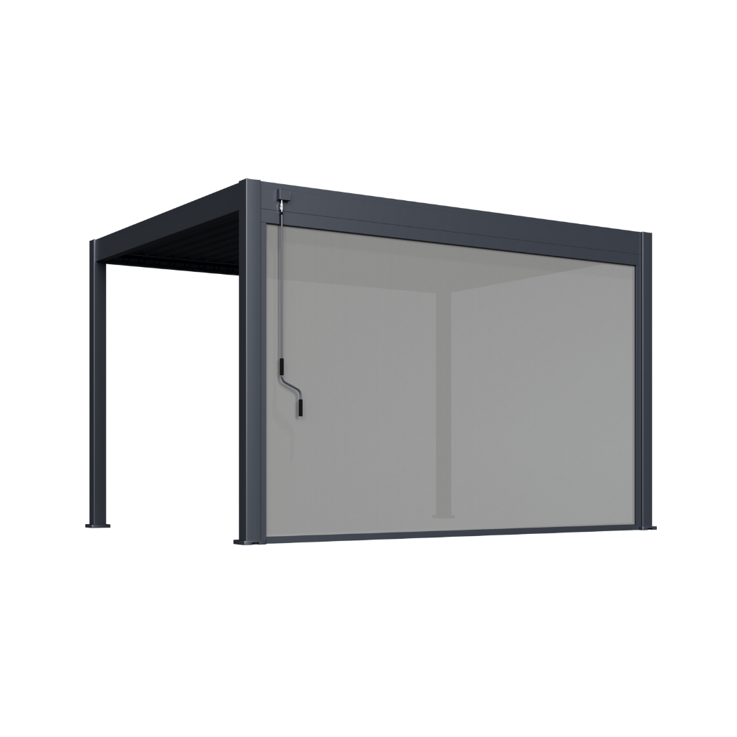 Ventaris Pergola Classic 3x4m Anthrazit inkl. 4m Sonnenrollo - Sonderedition – Bild 3