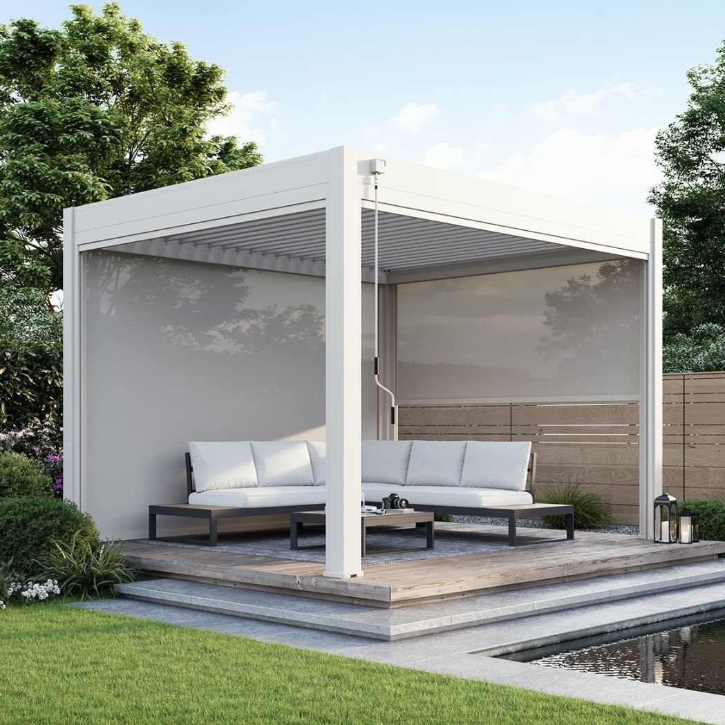 Sonnenrollo für Weide Pergola 2.65m Sand – Bild 3