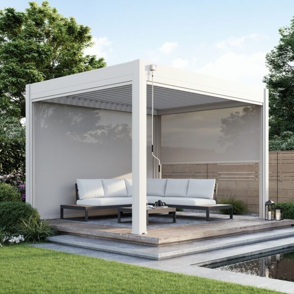 Alternative view of Sonnenrollo für Weide Pergola 3.60m Sand
