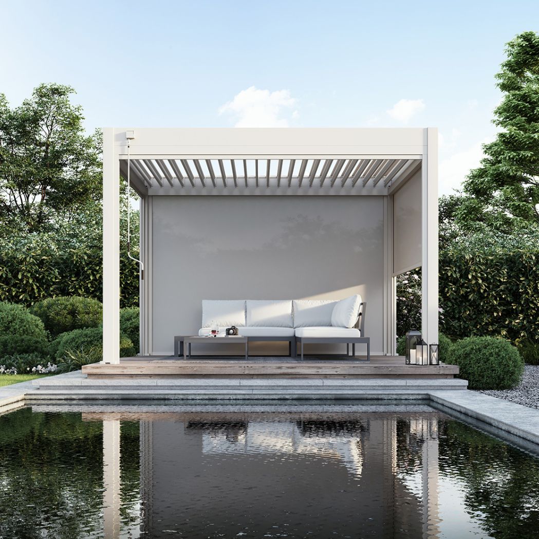 Sonnenrollo für Weide Pergola 2.65m Sand – Bild 2