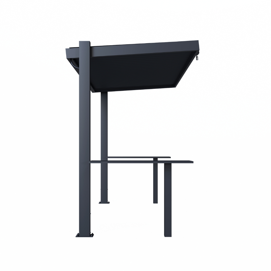 Ventaris BBQ-Grillpavillon 2.80 x 1.50m aus Aluminium mit verstellbaren Lamellen – Bild 5