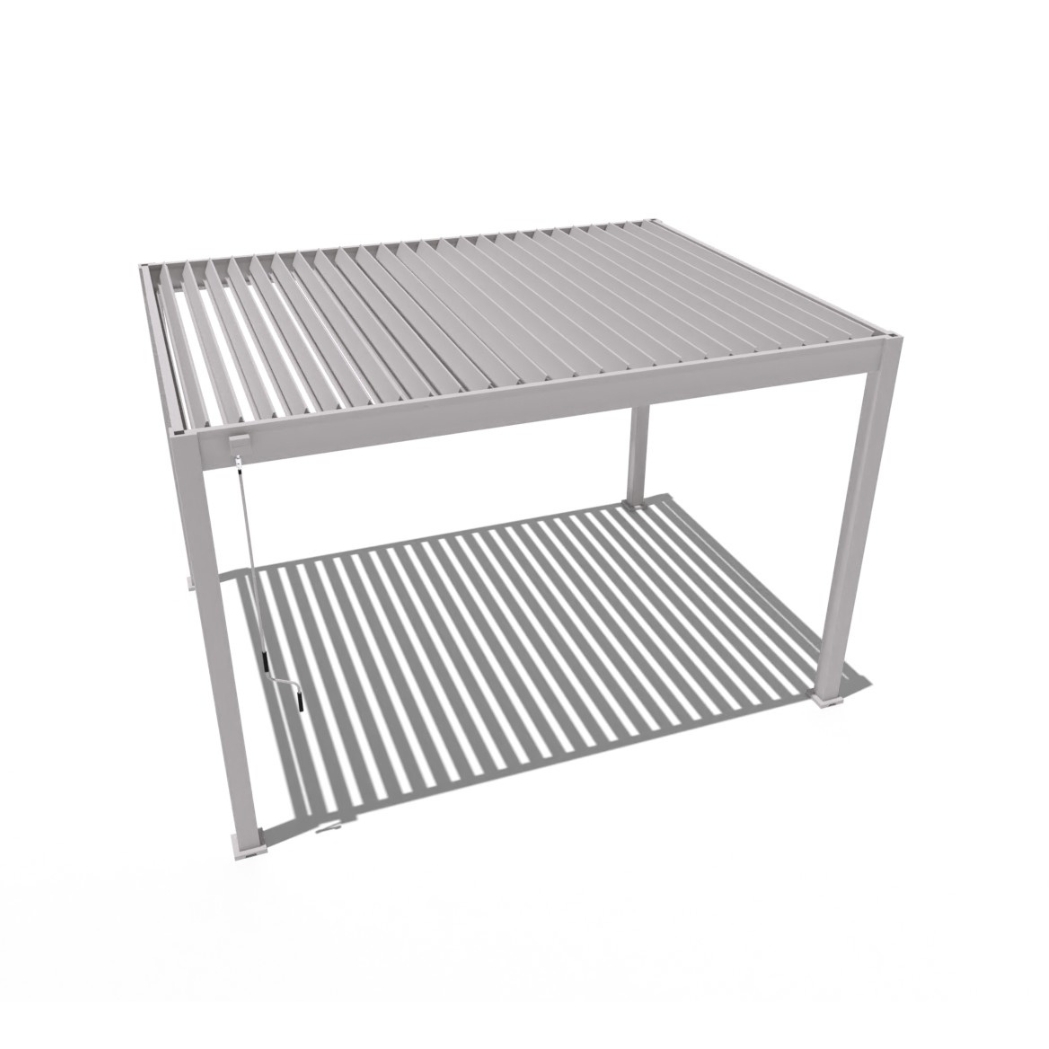 Weide Pergola Classic 3x4m mit Lamellendach Sand – Bild 4