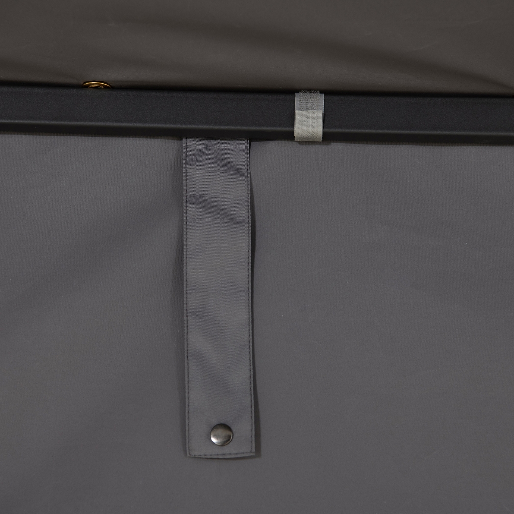 Spa-Pavillon VODNO 220 cm x 284 cm Dunkelgrau – Bild 21