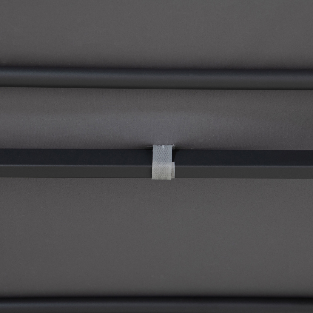 Spa-Pavillon VODNO 220 cm x 284 cm Dunkelgrau – Bild 18