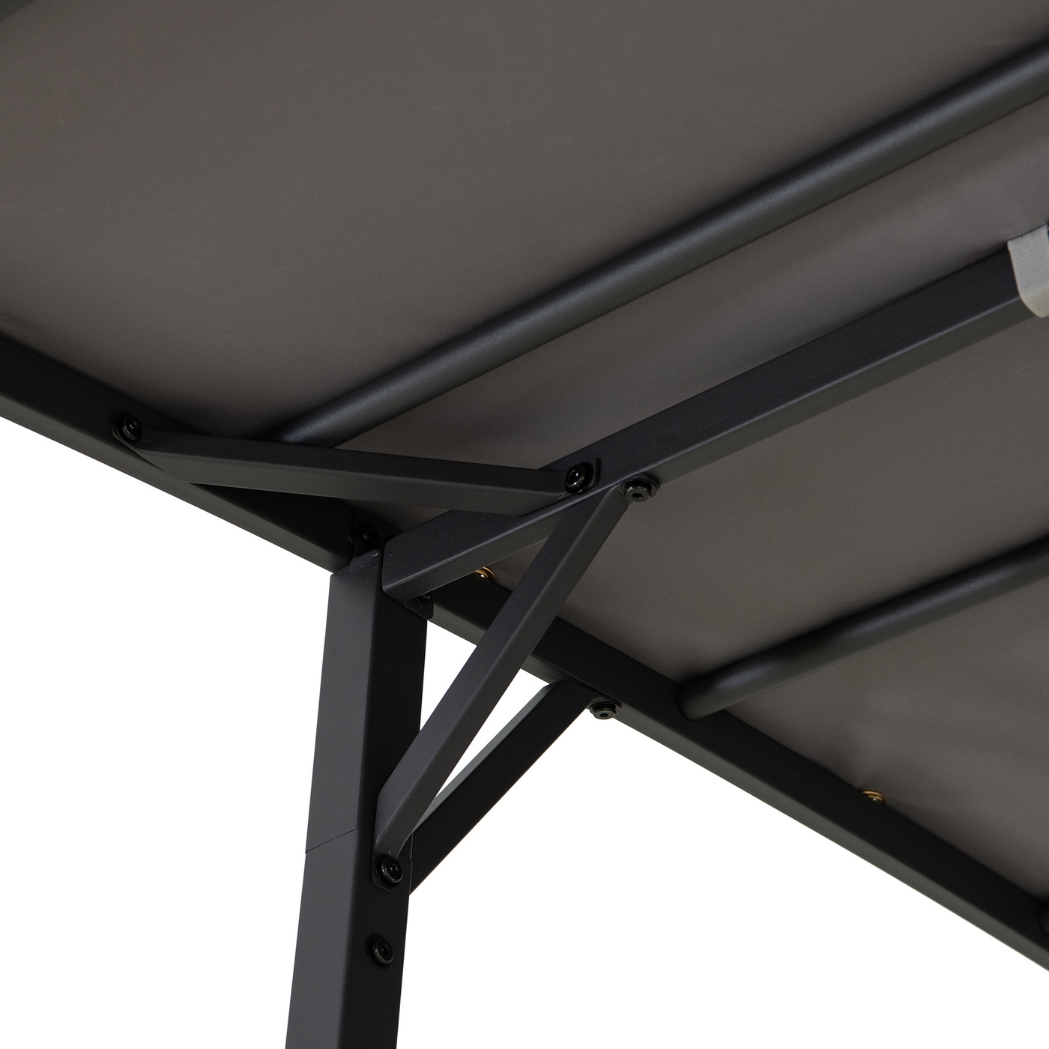 Spa-Pavillon VODNO 220 cm x 284 cm Dunkelgrau – Bild 19