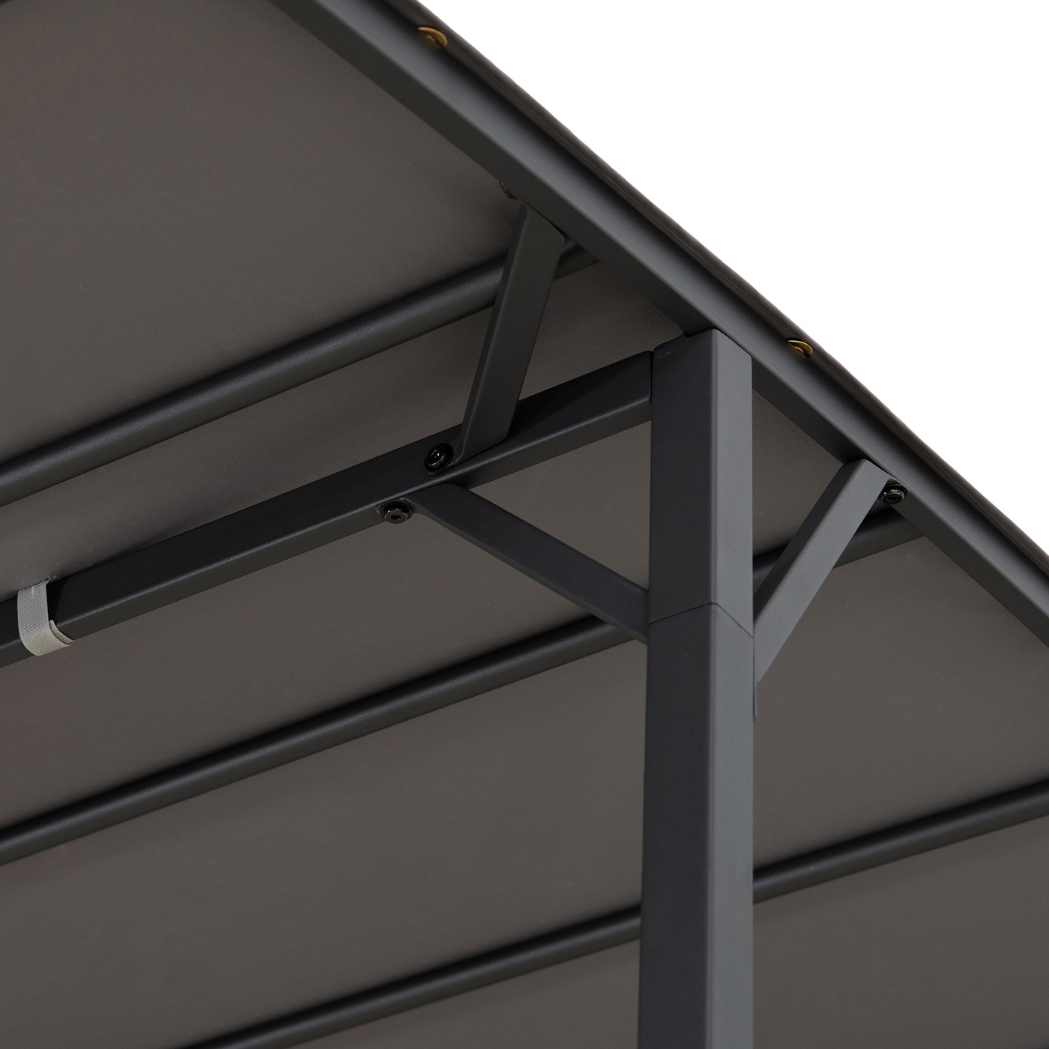 Spa-Pavillon VODNO 220 cm x 284 cm Dunkelgrau – Bild 20