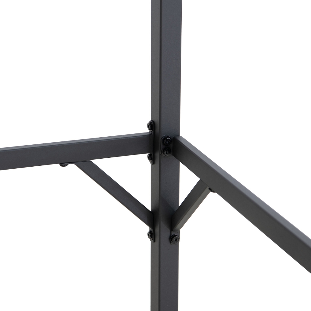 Spa-Pavillon VODNO 220 cm x 284 cm Dunkelgrau – Bild 8