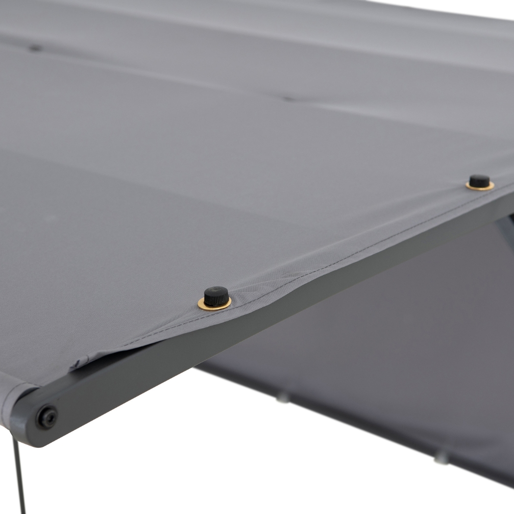 Spa-Pavillon VODNO 220 cm x 284 cm Dunkelgrau – Bild 9