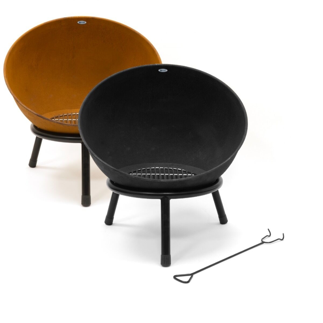 HEAT Feuerkorb auf Füssen Kappa Rostbraun Ø56 cm – Bild 2