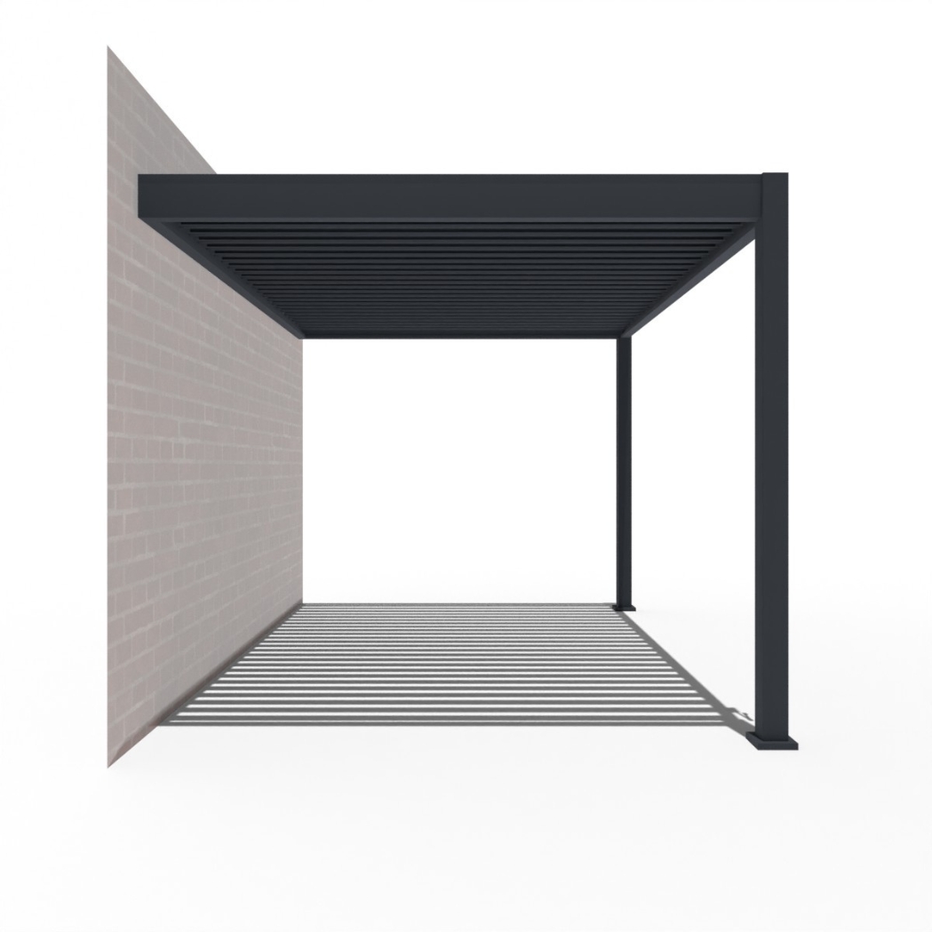 Weide Wandpergola Deluxe Plus 3x3.6m Anthrazit – Bild 6