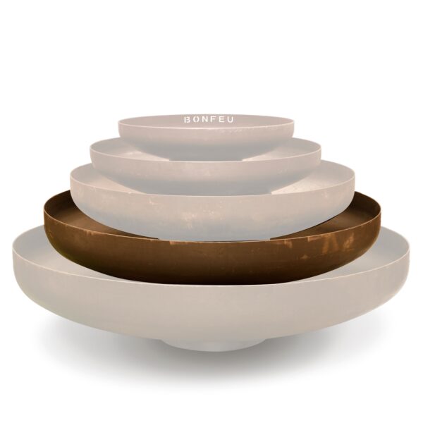 Alternative view of BonFeu BonBowl Feuerschale  Ø120 cm Rost